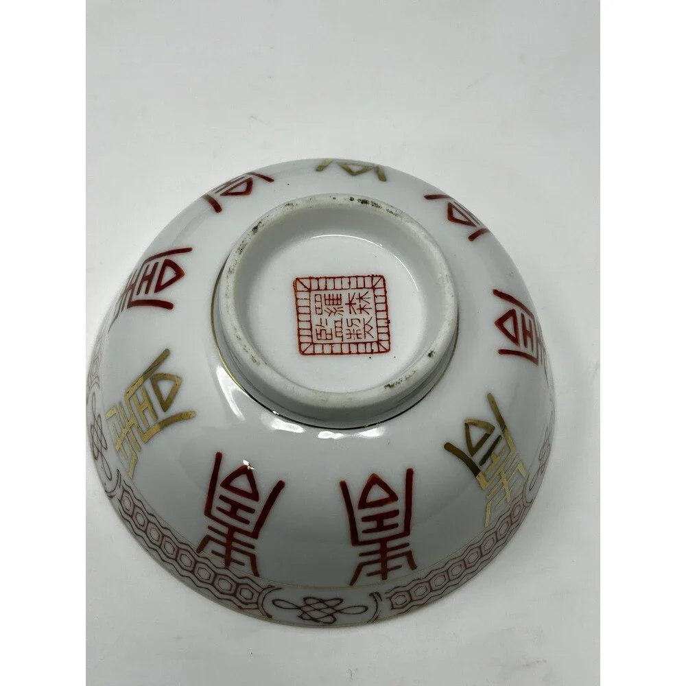 Chinese Porcelain Rice/Soup Bowls Lot of 8 - Jingdezhen Famille Rose & More